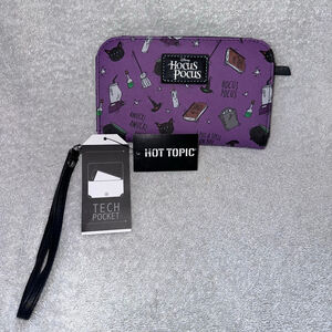 NOS Vintage Hot Topic Disney Hocus Pocus Tech Wallet Snap Closure Wristlet
